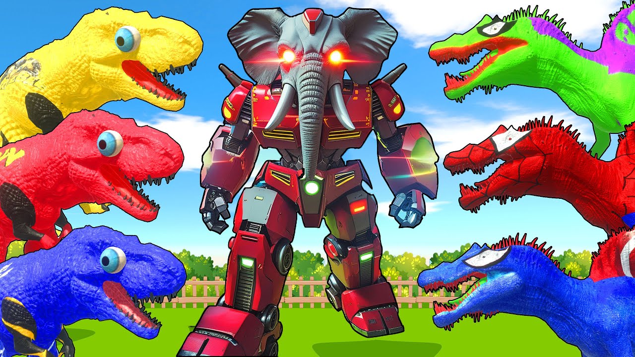 Lava Team + Thermo Godzilla vs Shimo + Dark Team - Animal Revolt Battle Simulator