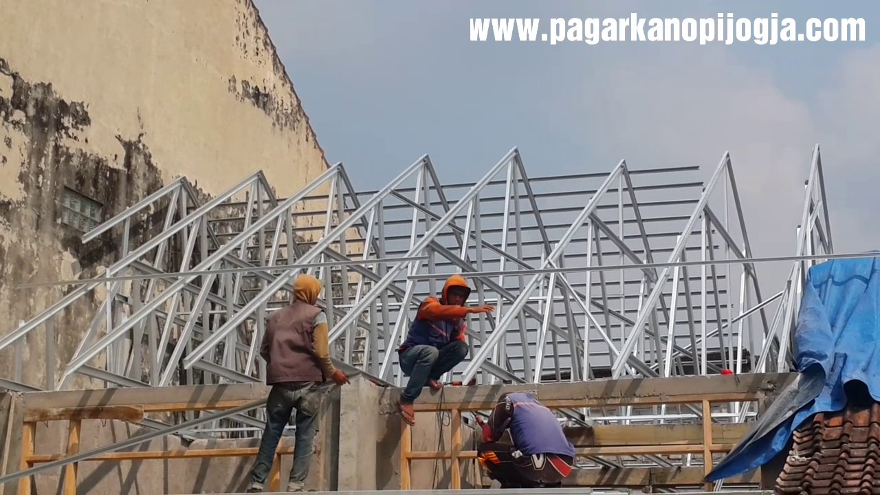 PASANG RANGKA ATAP BAJA RINGAN gunungan
#bajaringanjogja