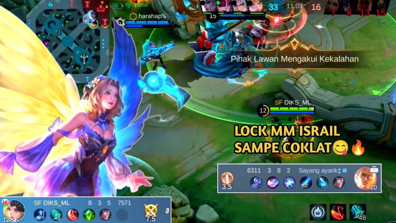 SOLO RANK!!LUNOX DIKSML LOCK MM SAMPE COKLAT😋#diksml #mlbb #lunox #fypシ #gameplay #id 