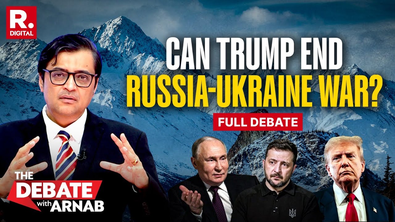 Debate With Arnab: Putin-Trump Meet In Alaska Amid Pro-Ukrainian Protest | Alaska Summit 2025
