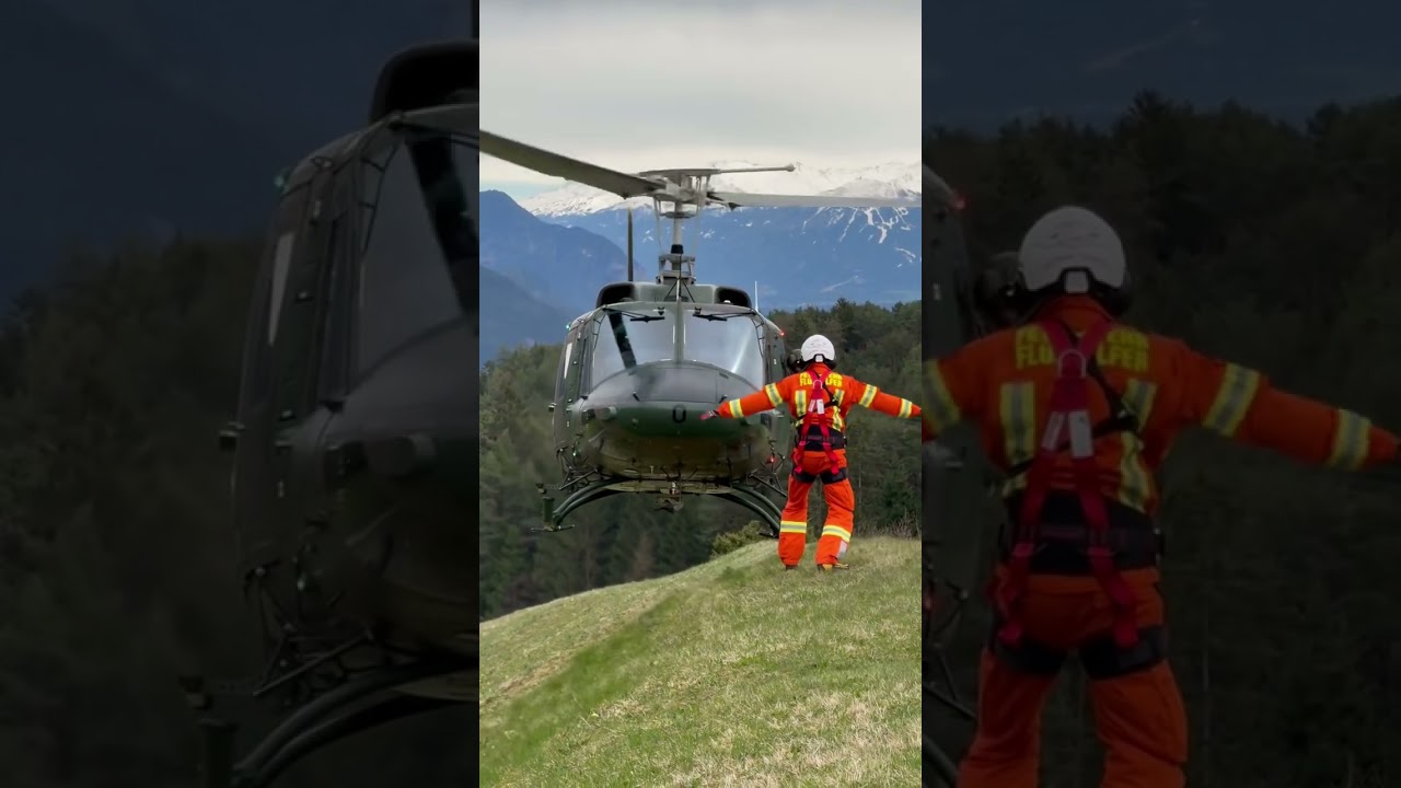 Austrian Airforce Agusta Bell 212 in Action 🚁