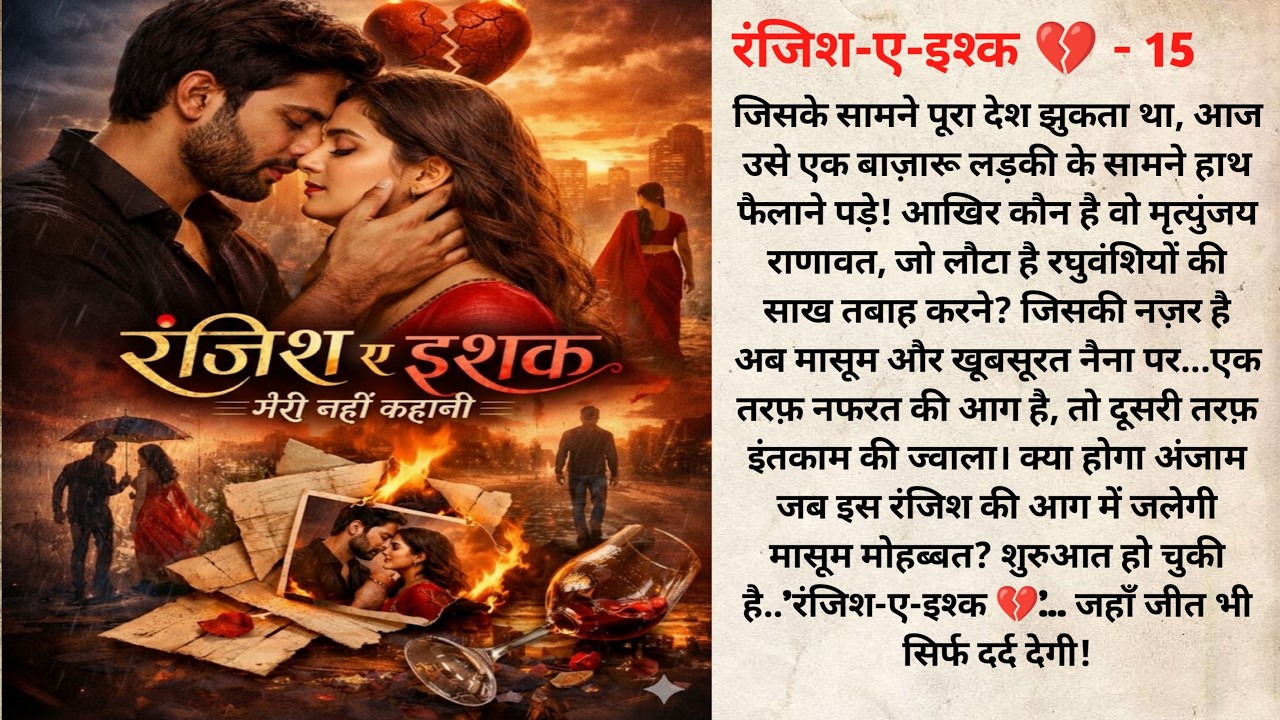 🔥रंजिश ए इश्क💔 भाग 15 I Bold & dark romantic novels I Bed Time StoryI Emotional love Story #pocketfm