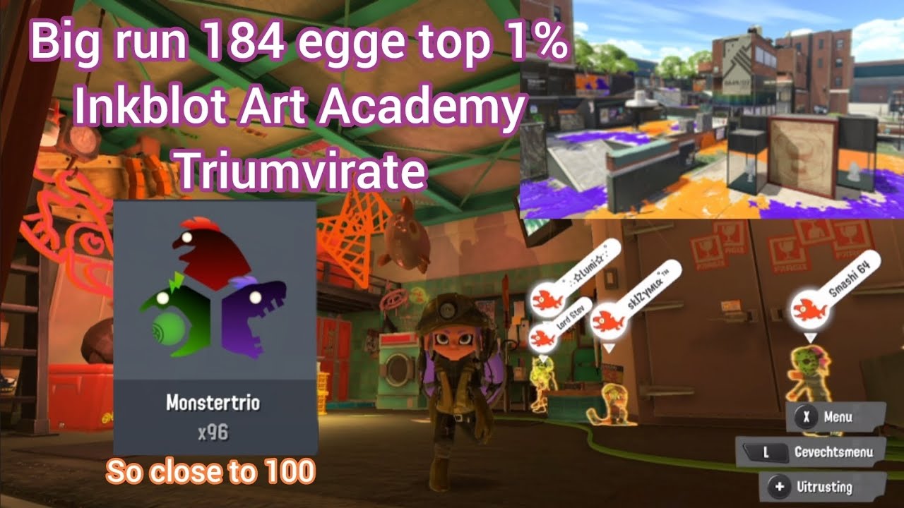 Big run on Inkblot Art Academy 9 Clear. King salmonid: Triumvirate in Splatoon 3