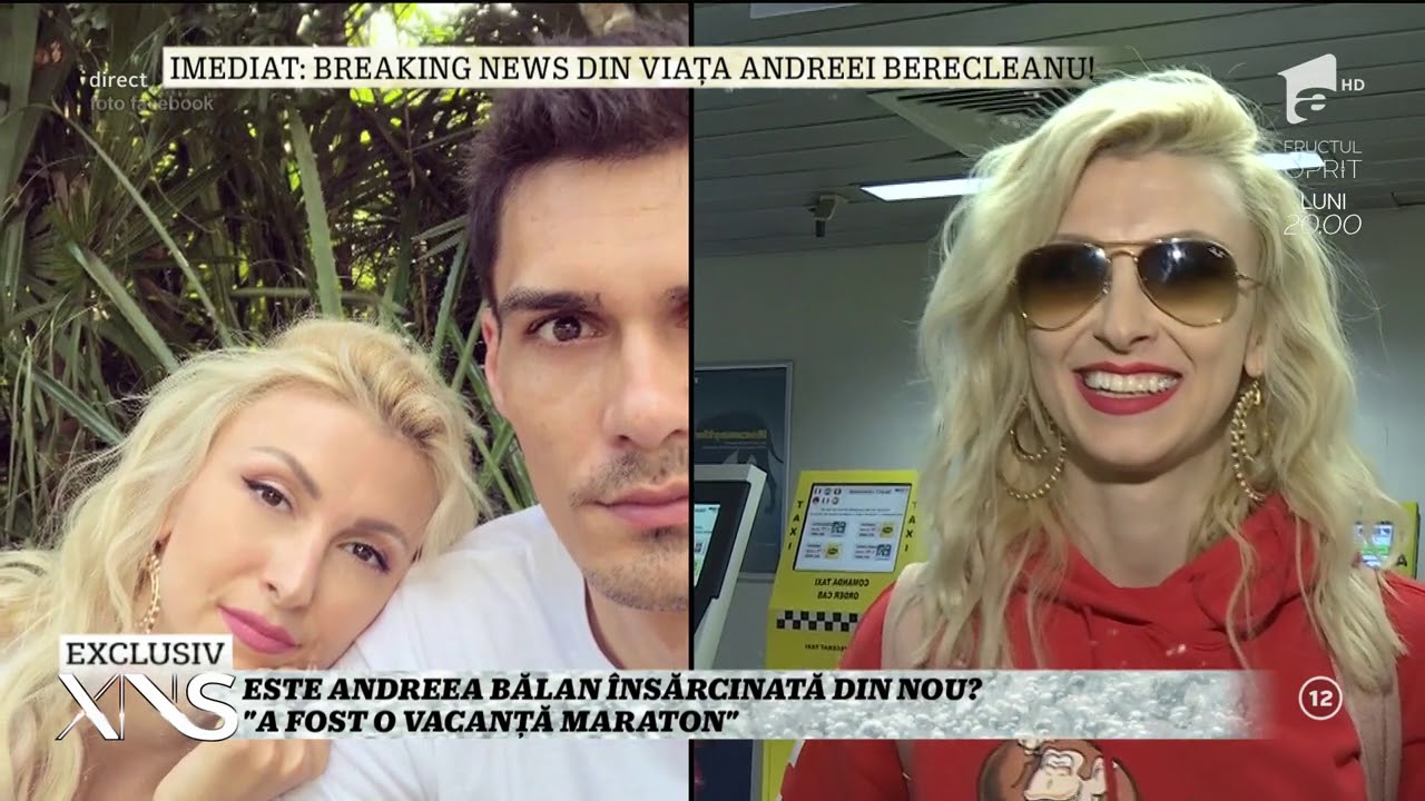 Andreea Bălan, însărcinată din nou? Artista a fost în concediu alături de soțul ei