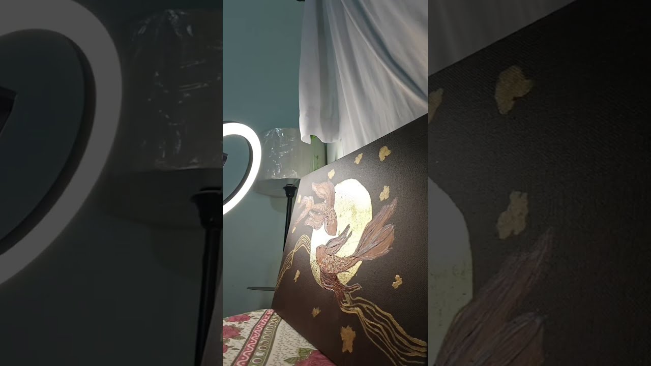 3 Days to Create These Golden Koi 🐠Japanese-Inspired Art Process#artwork #painting 