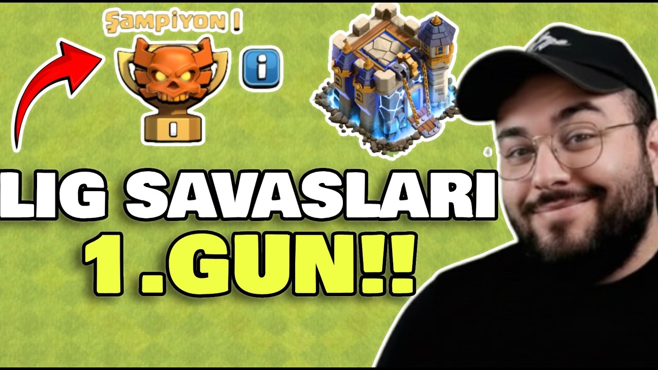 EJDER AYININ İLK LİG YAYINI BAŞLADI!ELLER BUZ GİBİ!(CLASH OF CLANS)