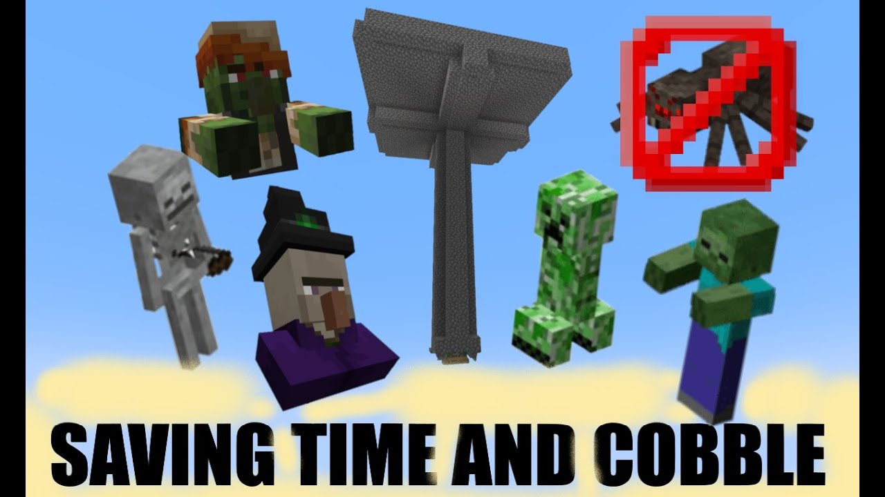 How to build a CHEAP COBBLESTONE MOBGRINDER