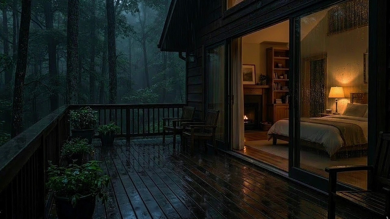 Soft Rain with Gentle Thunder 🌧️ 3 Hours for Deep Sleep & Relaxation