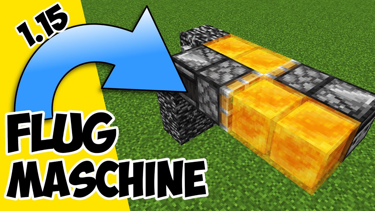 Minecraft Flugmaschine bauen | wie baut man eine Flugmaschine in Minecraft 1.15