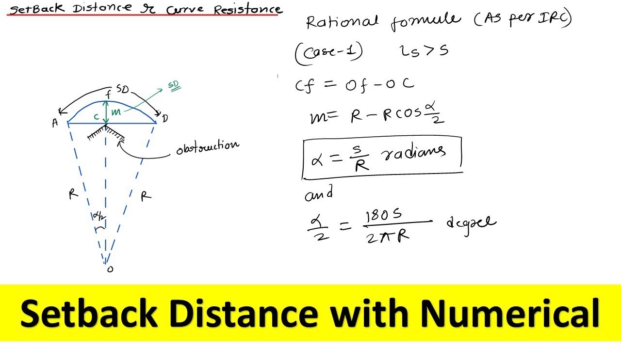 Setback curve and numerical | GATE SSC JE EXAM
