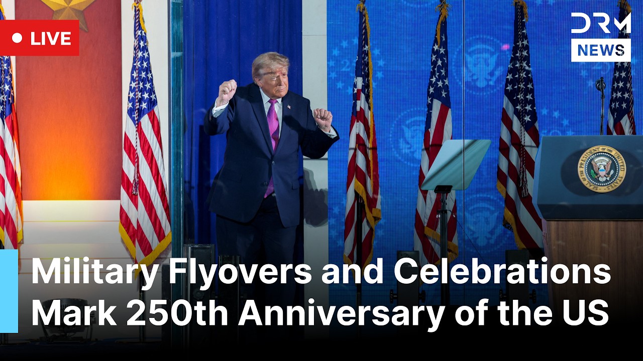 America 250 LIVE: Military Flyovers & Celebrations Mark 250th Anniversary of United States | AC1G