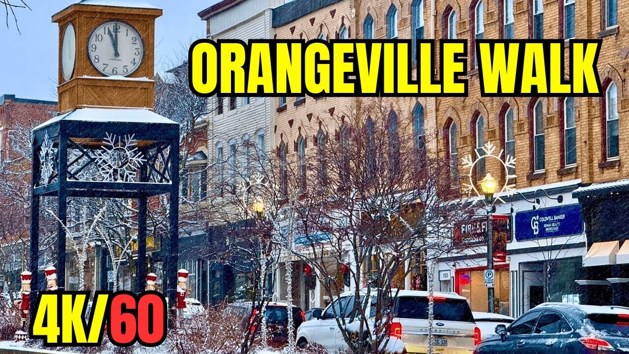 Walk The Historic Downtown Orangeville Canada
