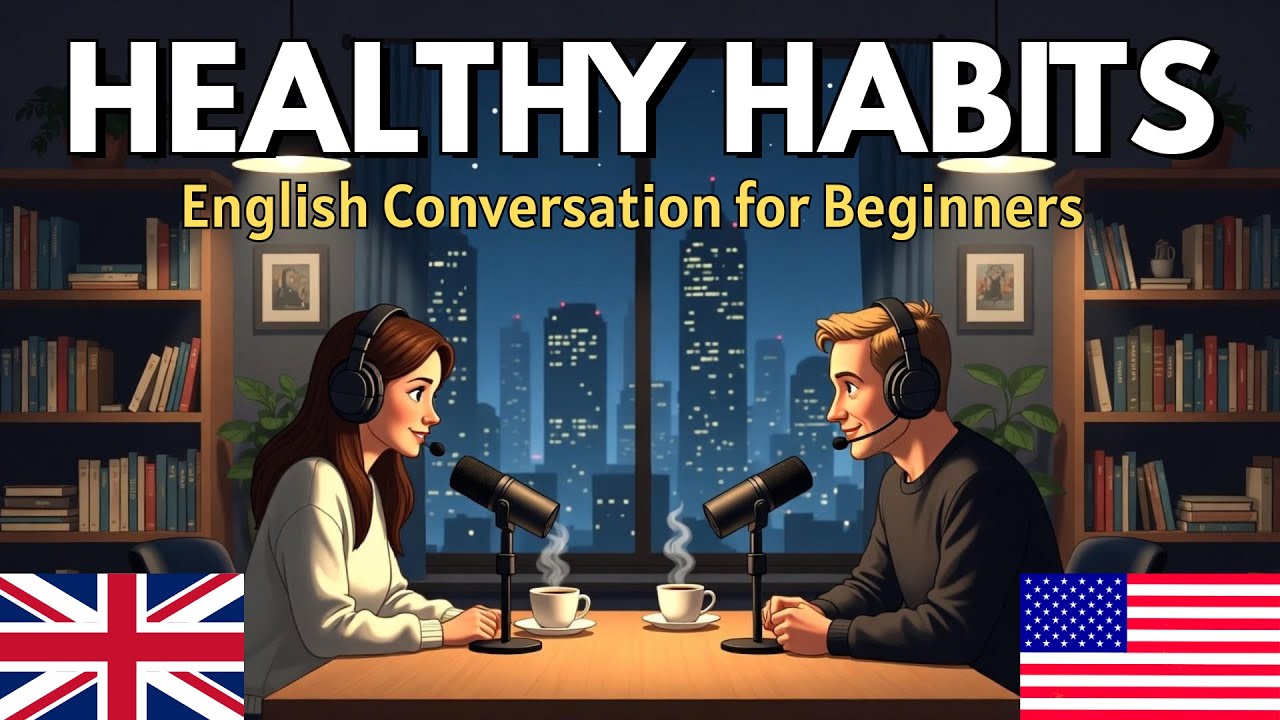 Healthy Habits in Easy English | Daily English Conversation for Beginners