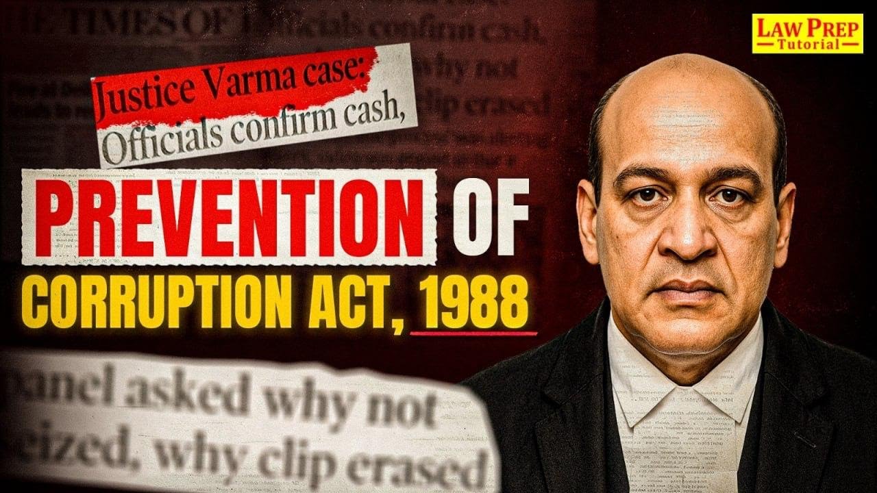 CLAT 2026: Prevention of Corruption Act, 1988 | Justice Varma Case | Must Know Topic for CLAT 2026