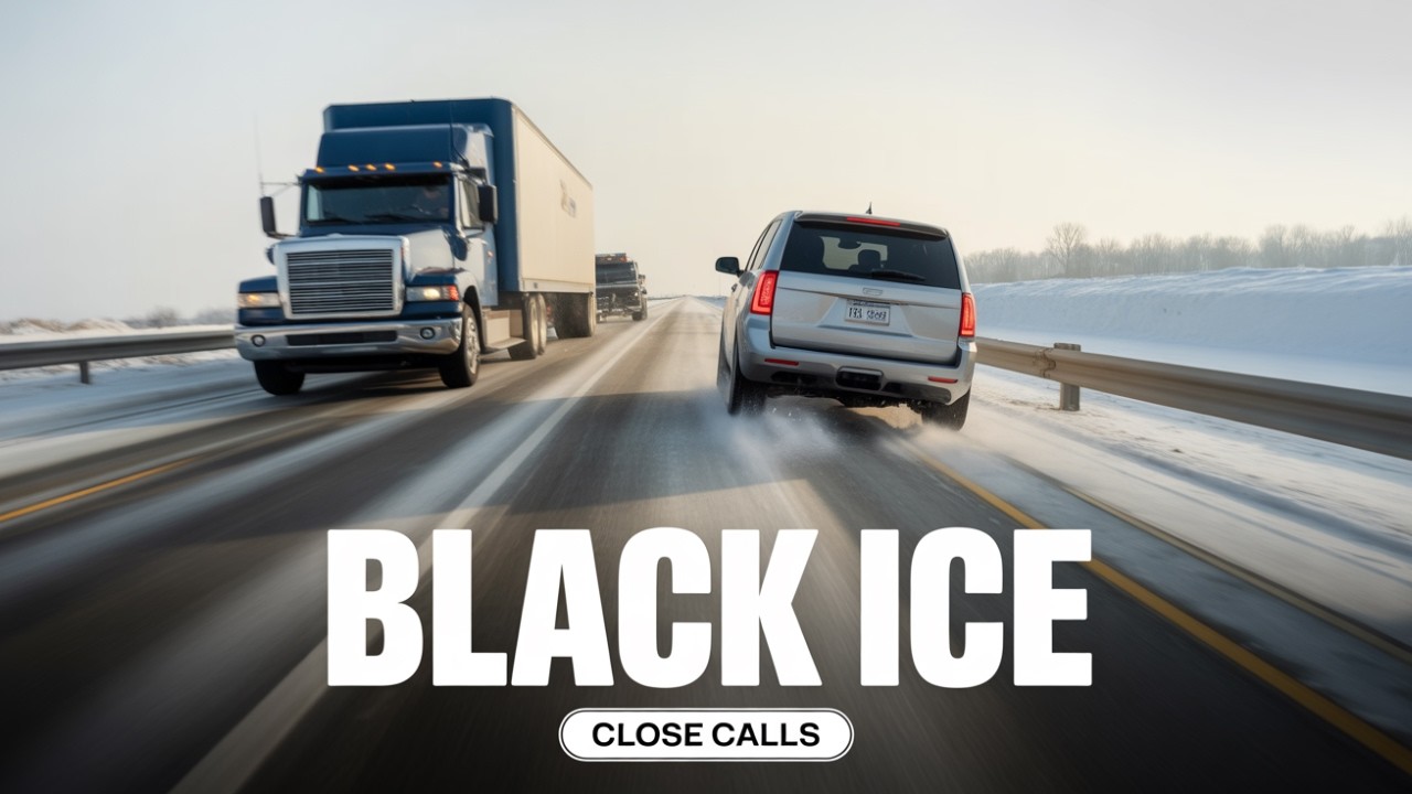 Icy Road Madness &ndash; przerażające wypadki na czarnym lodzie i bliskie spotkania