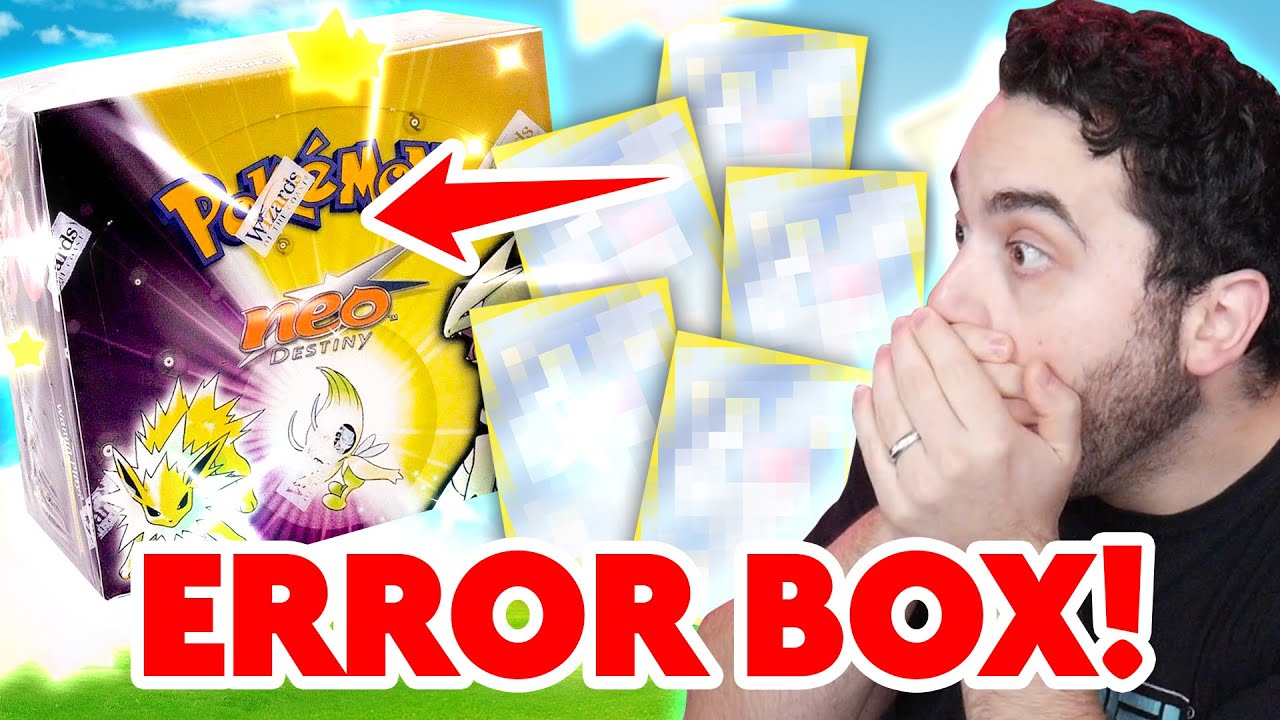 INSANE $30,000 Pokemon NEO DESTINY ERROR BOX OPENING!