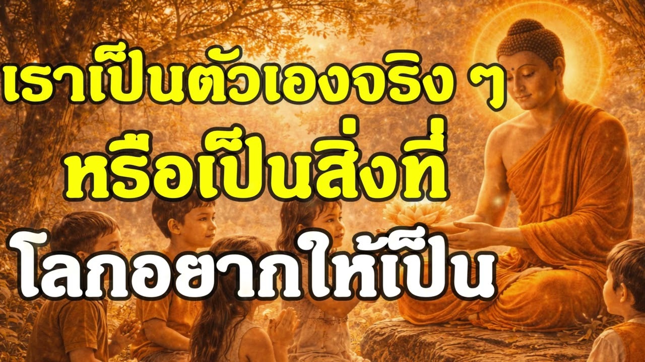 เราเป็นตัวเองจริงๆ หรือเป็นสิ่งที่โลกอยากให้เป็น | ฟังธรรมพุทธ | Ep.43