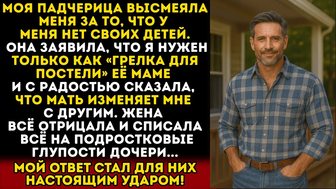 Моя падчерица высмеяла меня за то, что у меня нет своих детей, а потом сказала то, чего я не мог...