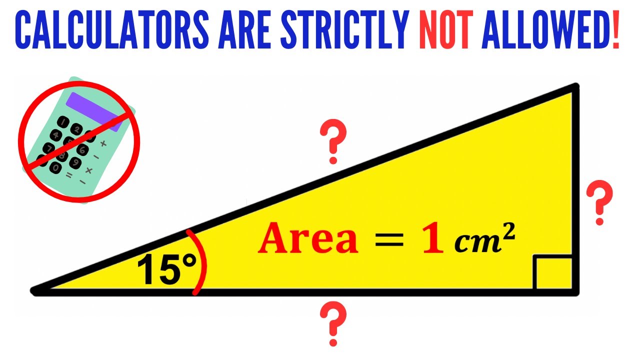 Can you find the side lengths of the triangle? | (No Calculators!) |#math #maths #geometry