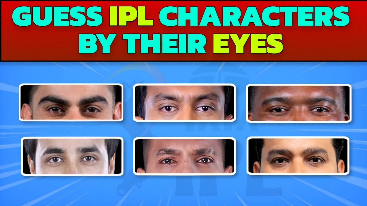 Guess IPL Players by their eyes challenge | ipl quiz | cricket quiz