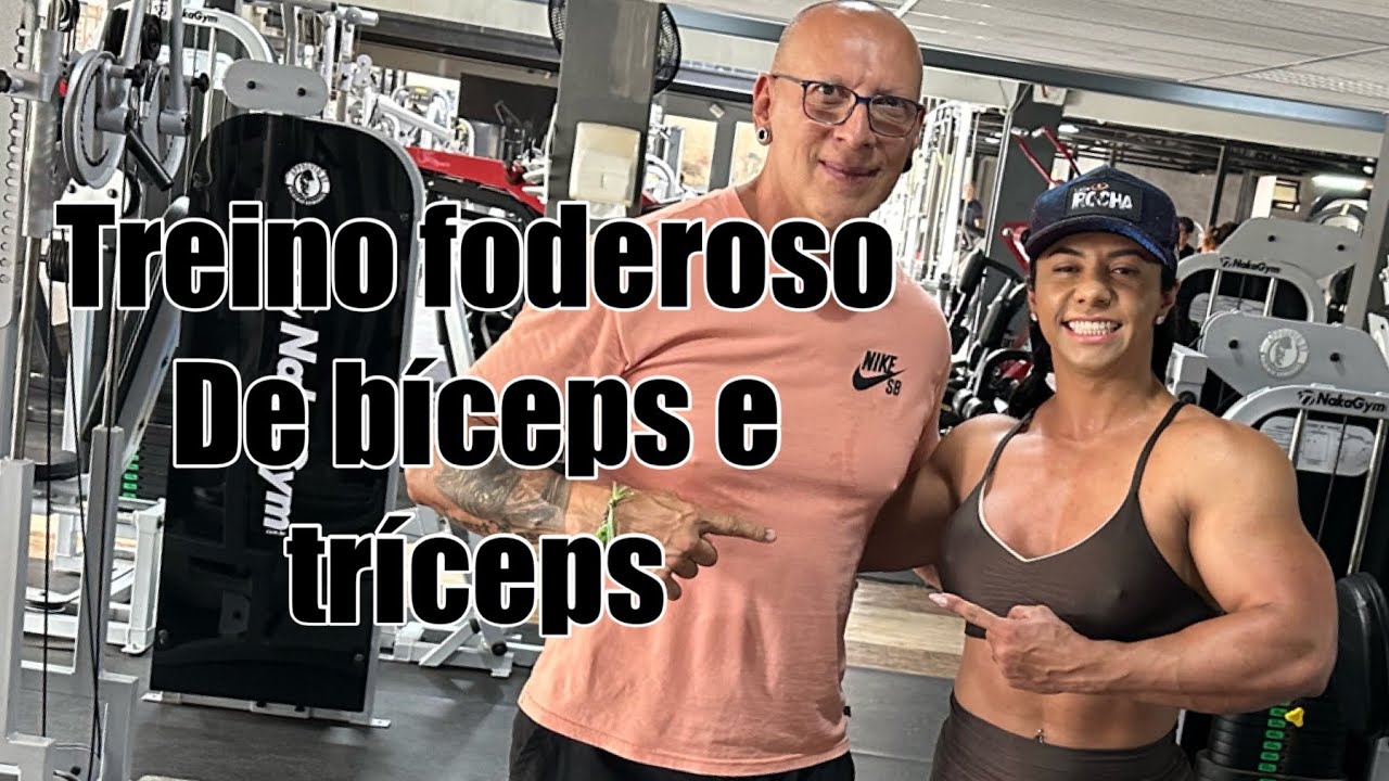 Treino foderoso de bíceps e tríceps