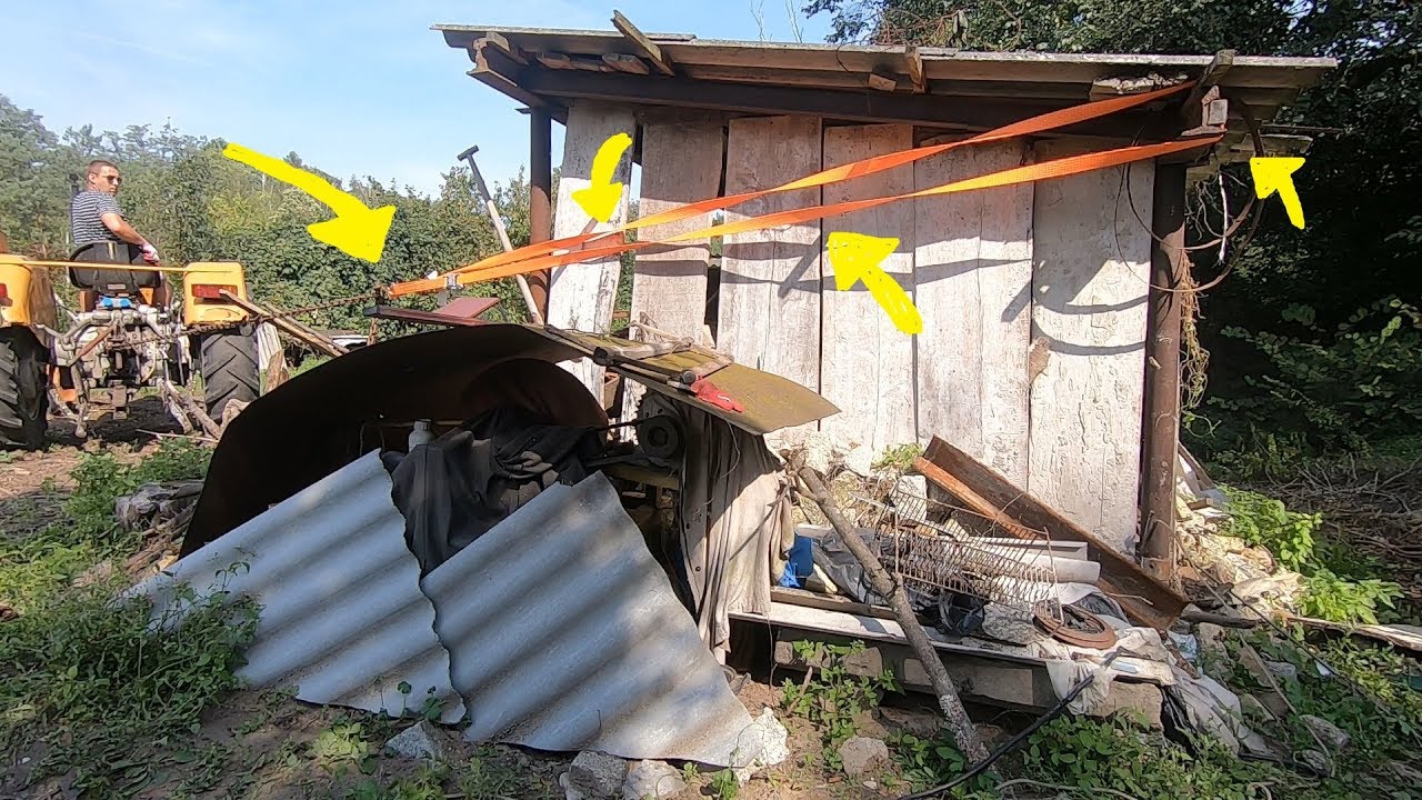 Ratowanie szopy / prostowanie konstrukcji/ wielkie betonowanie