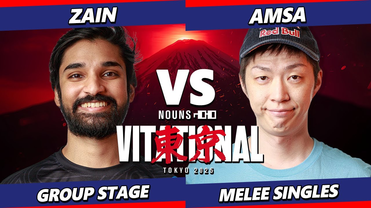 Nounsvitational 2025 - Zain (Marth) Vs. aMSa (Yoshi) Smash Melee - SSBM
