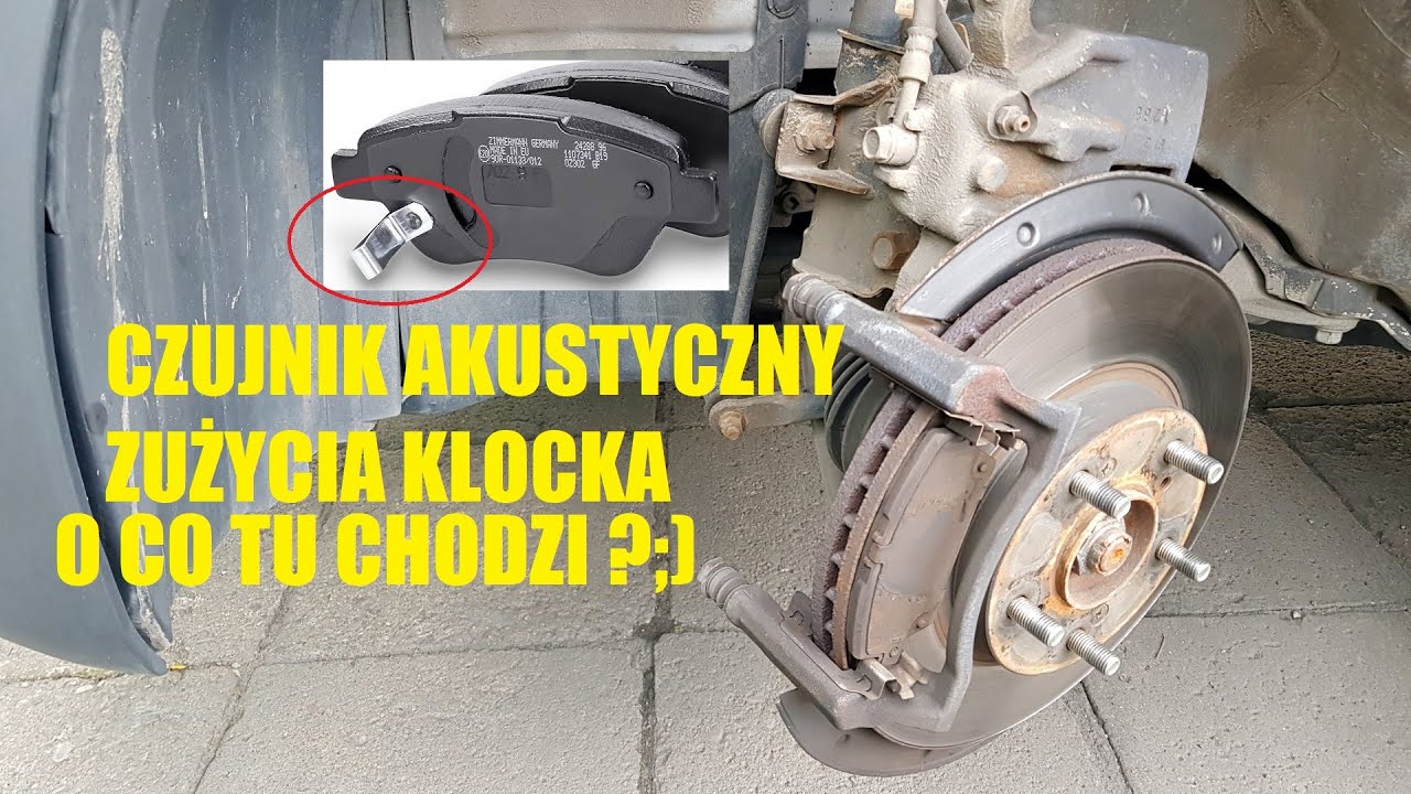 JAK DZIAŁA AKUSTYCZNY CZUJNIK ZUŻYCIA KLOCKÓW HAMULCOWYCH ?? ;). USUNĄŁEM W OCZEKIWANIU NA NOWE ATE