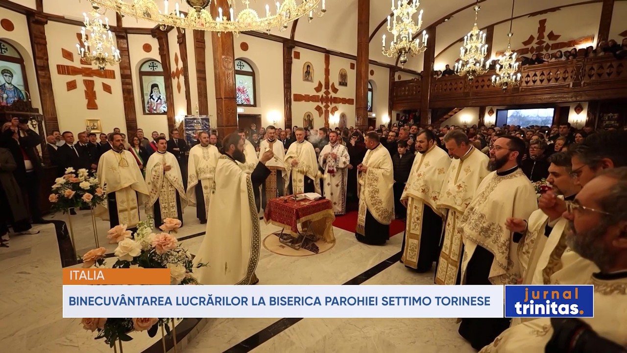 Binecuvântarea lucrărilor la biserica Parohiei Settimo Torinese
