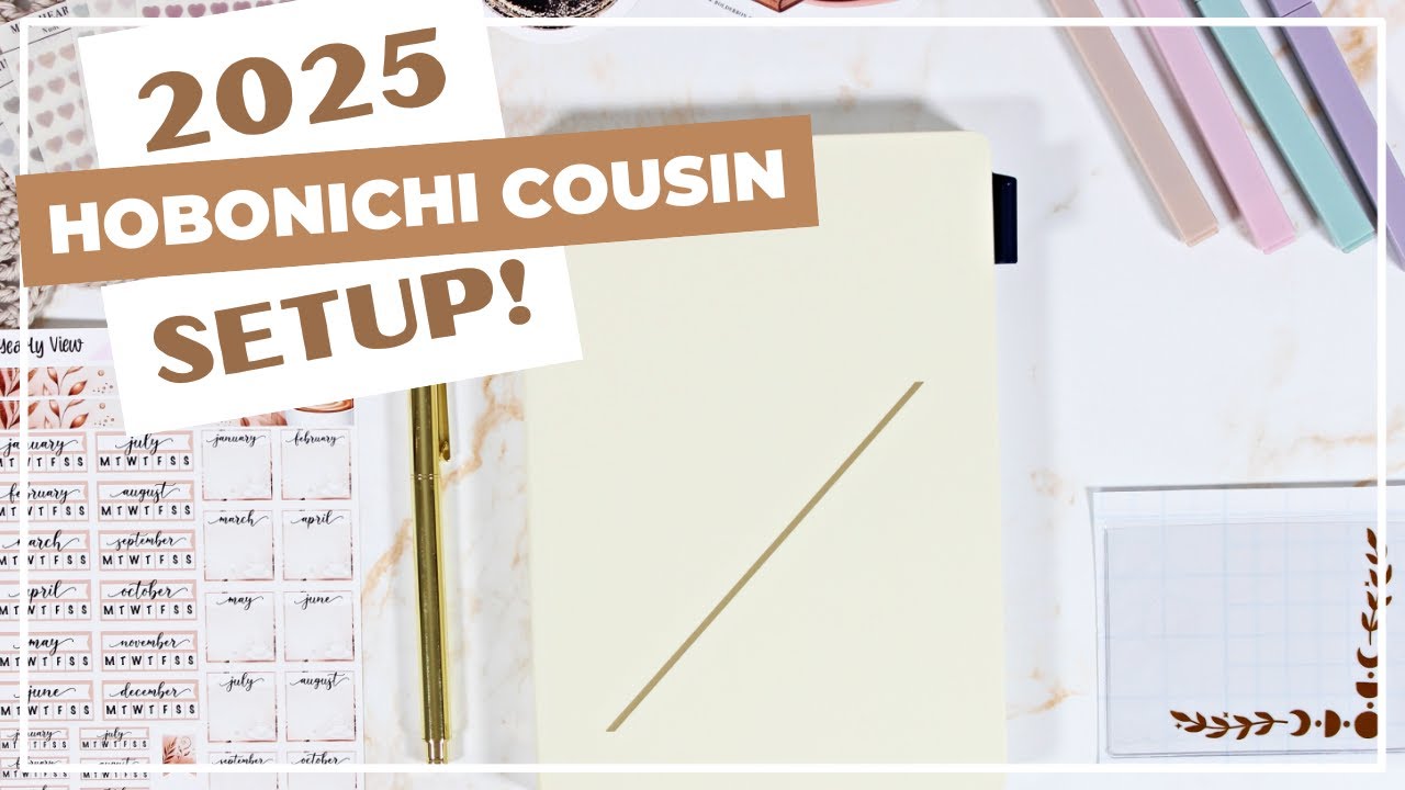 2025 Hobonichi Cousin Setup ✩ Yearly View, Index, Tabs & More!