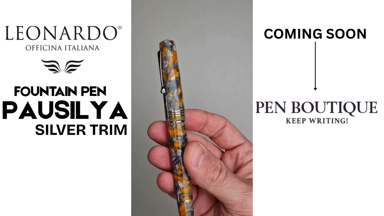 Leonardo Momento Zero Fountain Pen - Pausilya - Silver Trim coming soon at penboutique.com