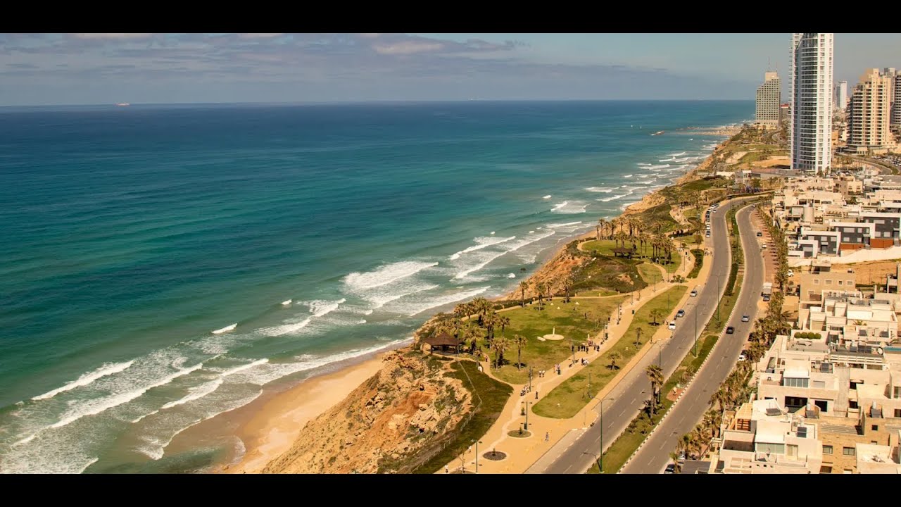 חופי נתניה - 2023  Netanya beaches-mavic 2 air