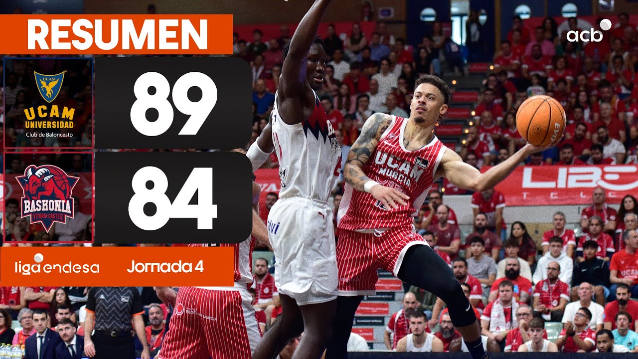 UCAM Murcia - Baskonia (89-84) RESUMEN | Liga Endesa 2025-26