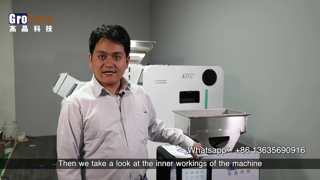 The most cost effective sorting machine!GroTech 3rd Generation mini color sorter