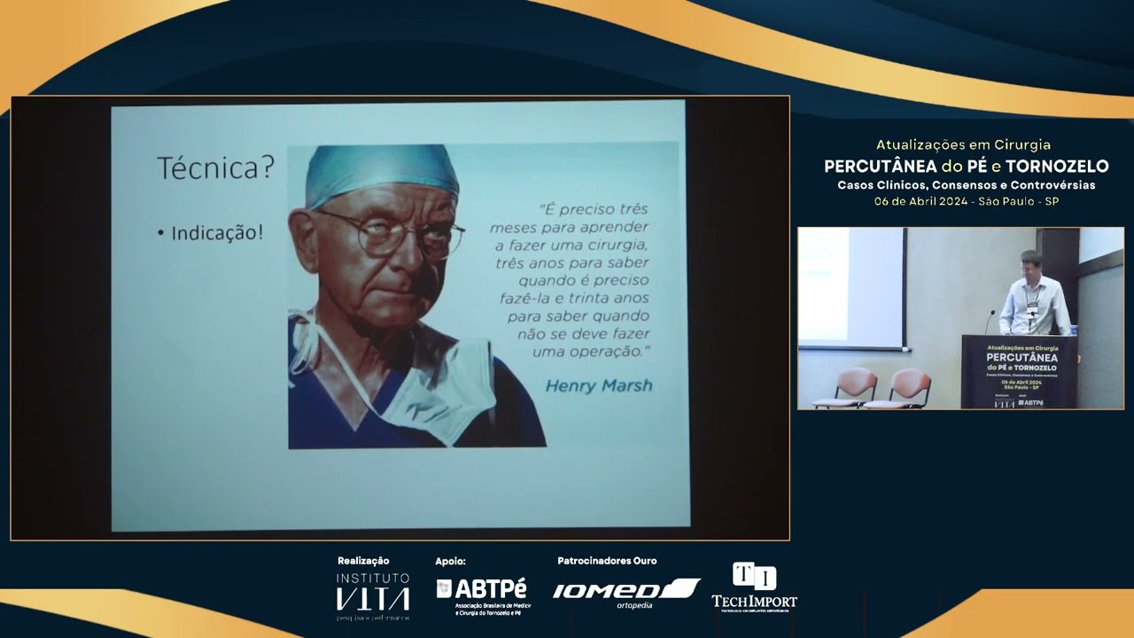 Como ensinar cirurgia percutânea | Atualizações em Cirurgia – Percutânea do pé e tornozelo