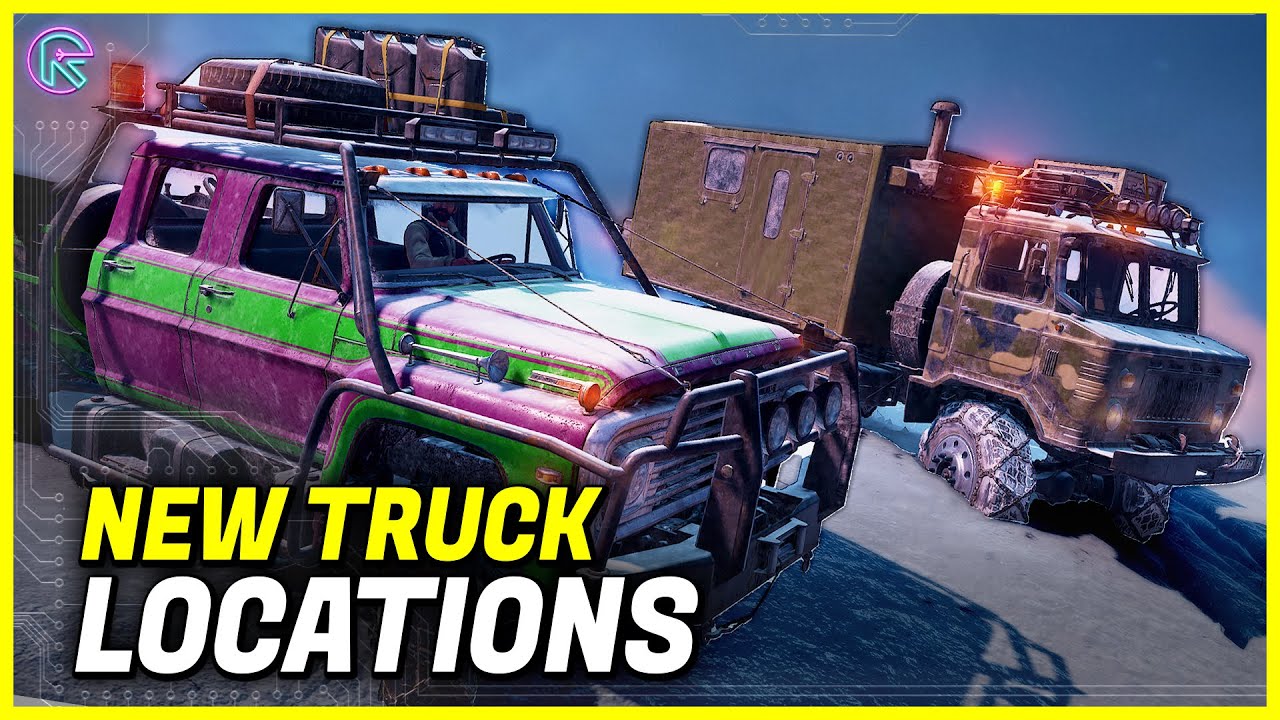 Ford F750 and TUZ 16 Locations on New SnowRunner map Lake Kovd