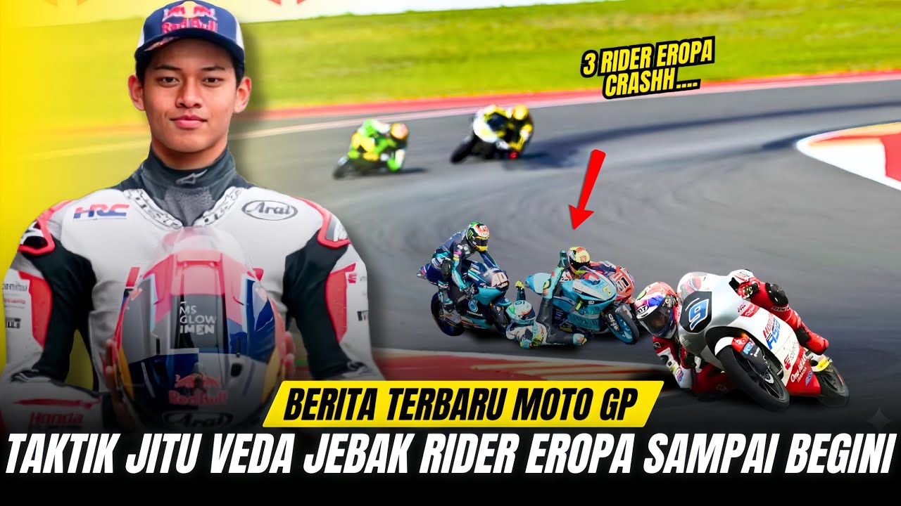 PADDOCK MOTO 3 GEMPAR!‼️TAKTIK 'GILA' VEDA EGA BIKIN 3  RIDER EROPA TUMBANG SEKALIGUS.!