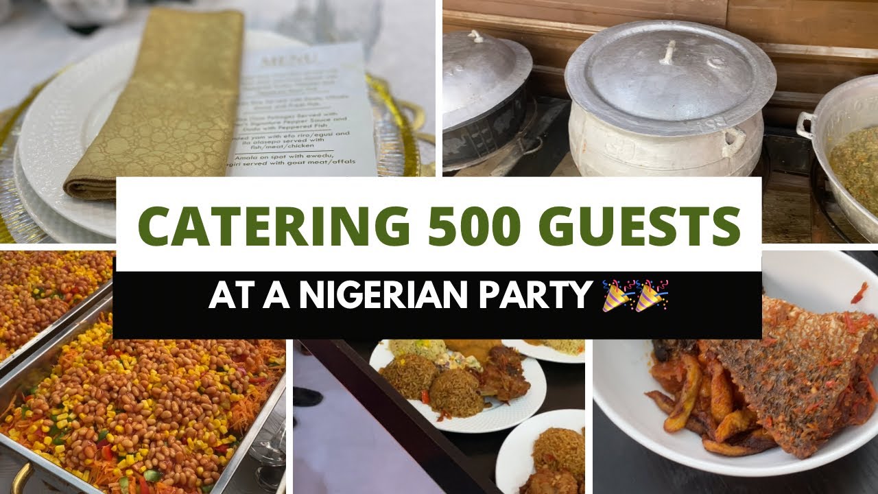 Catering to 500 Guests at a Nigerian Party😱 (First Vlog!!🎉🎉🎉🎉)