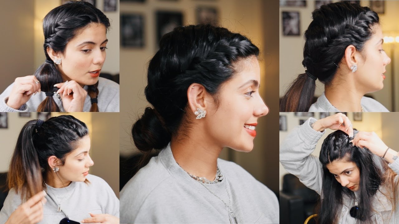CUTE HAIR STYLES TUTORIAL | BEST HAIR STYLES | HOW TO MAKE A FAKE FRENCH BRAID | GURKIRAT RANDHAWA