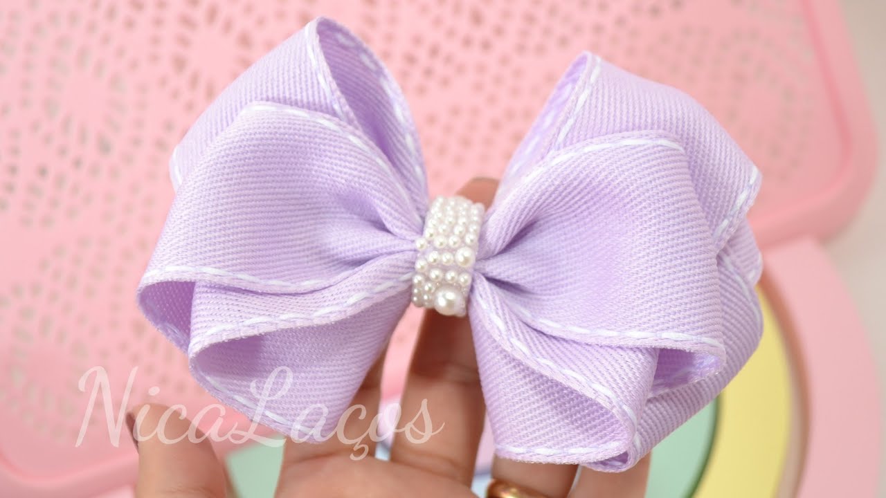 🎀 Laço Malube - Lindíssimo! Fácil, fácil de ser feito! - PAP - DIY - Ribbon bow hair