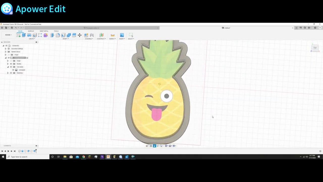 Designing a cookie cutter in Fusion 360