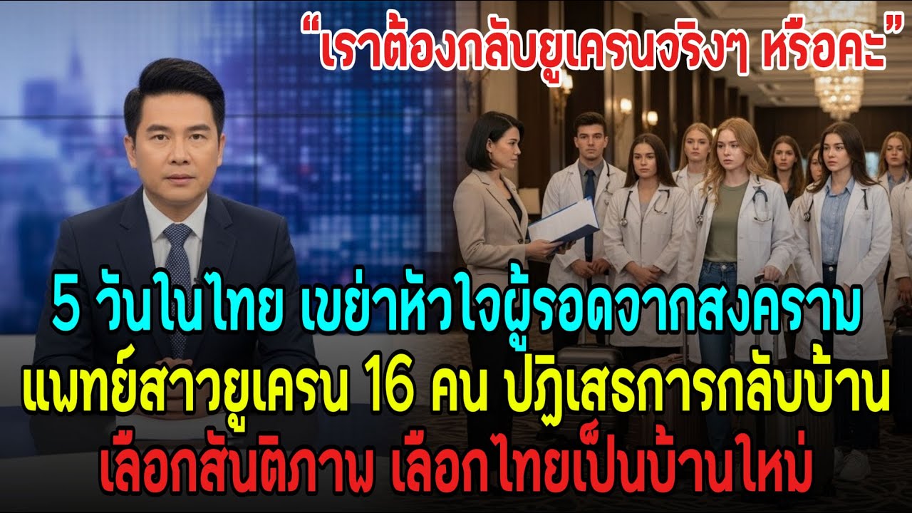 ลงจอดฉุกเฉินกลางไทย เปลี่ยนชีวิตนักศึกษาแพทย์ยูเครน 16 คน