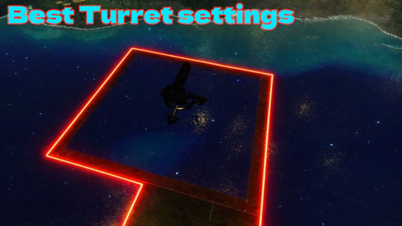 How to make floating turrets and best turret settings | ARK