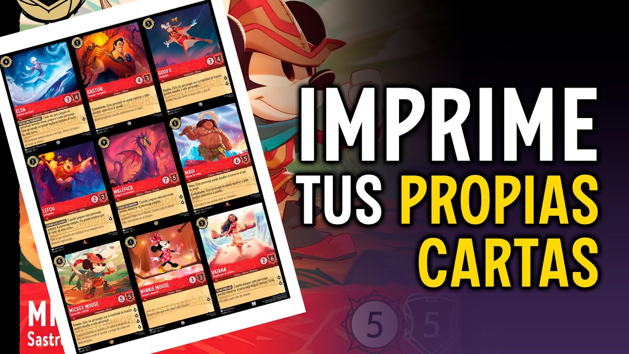 ❤️ Como IMPRIMIR Mazos y Juegos de Cartas Personalizados