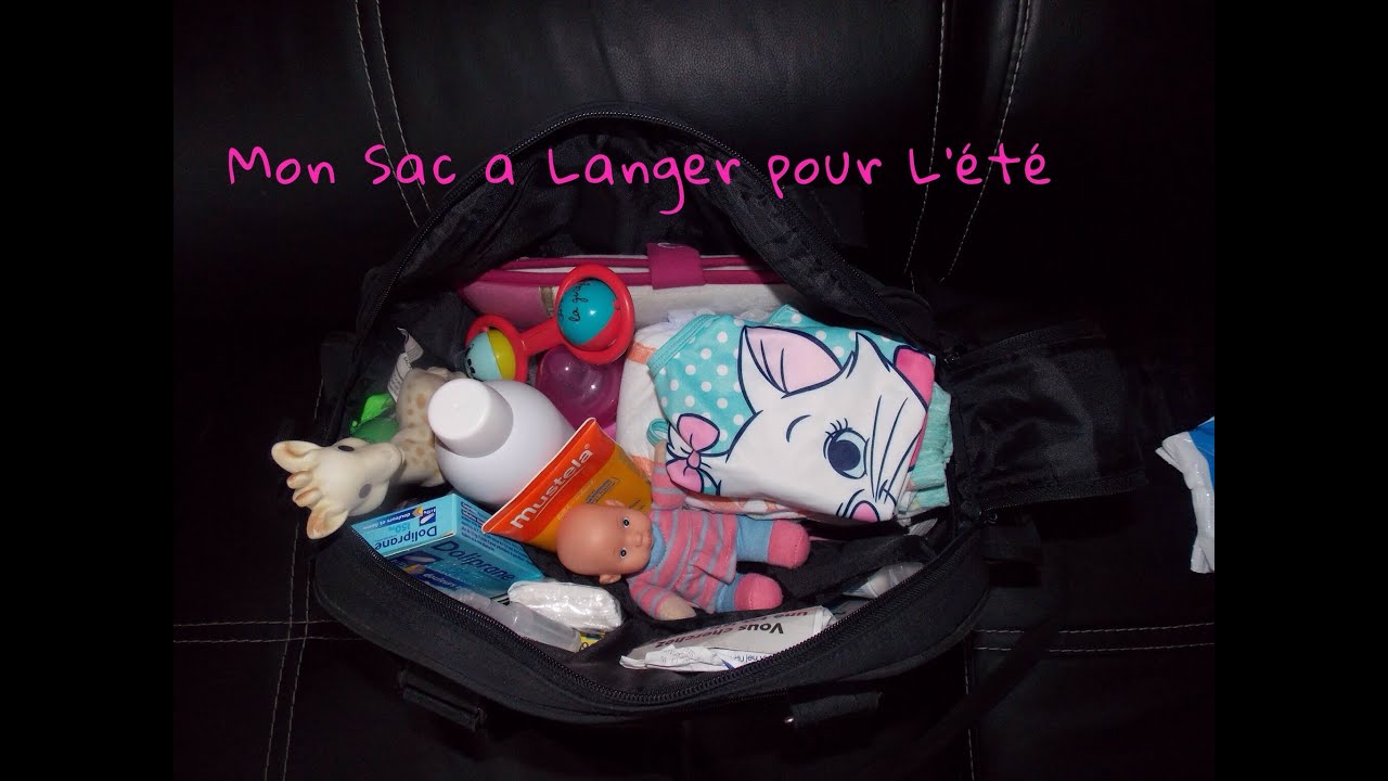 Mon sac a langer de Bébé pour l'été