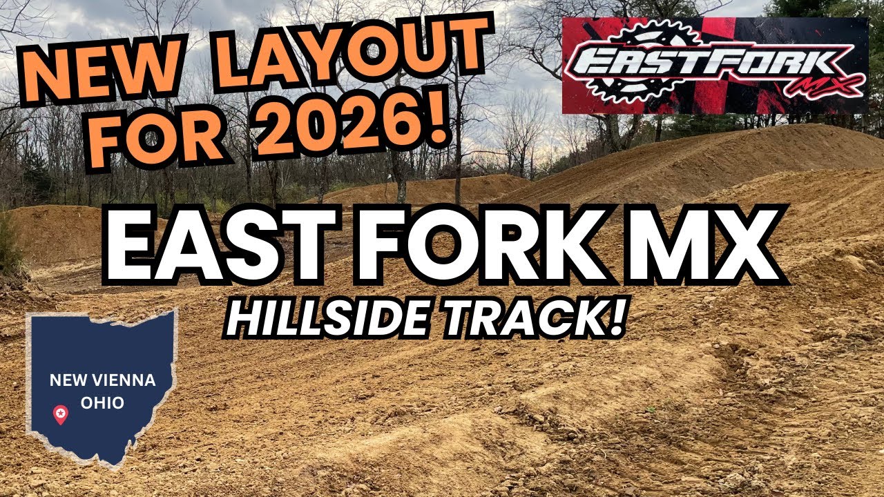 New Layout of the Hillside Track at East Fork MX!  Full Lap POV!