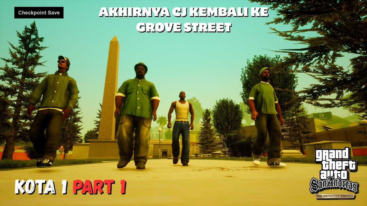 NOSTALGIA ZAMAN PS2!! AWAL PERJALANAN CJ MEMBALAS KEMATIAN IBUNYA🔥. GTA San Andreas Definitiive Ed#1