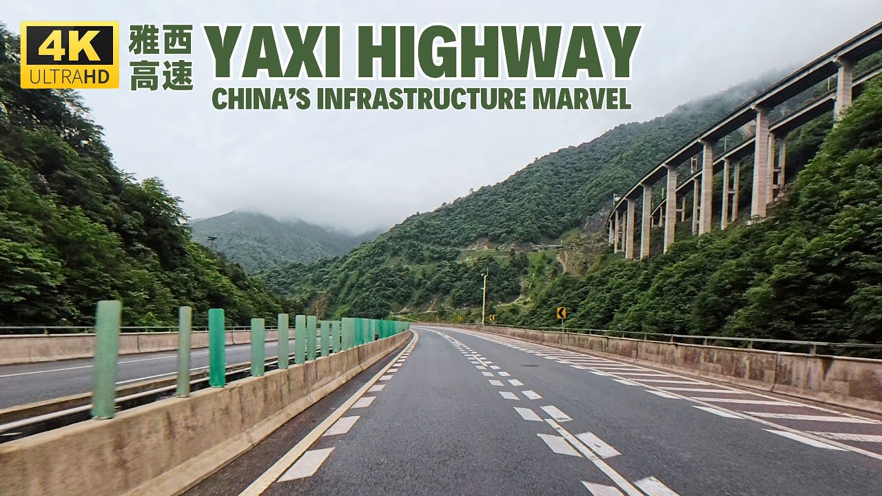 China Yaxi Expressway Driving - Road Trip of Marvelous Chinese Road Infrastructure
