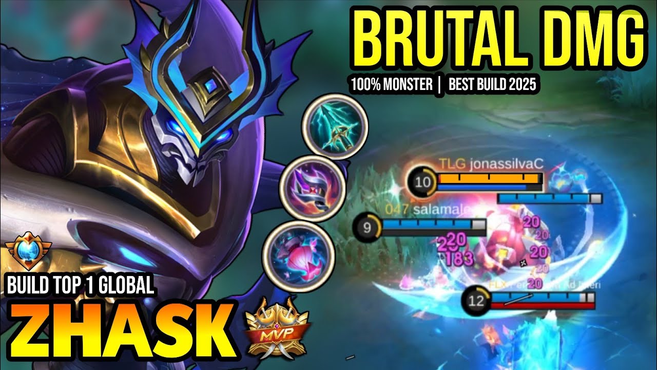 ZHASK BEST BUILD 2025 | BUILD TOP 1 GLOBAL ZHASK GAMEPLAY | MOBILE LEGENDS✓
