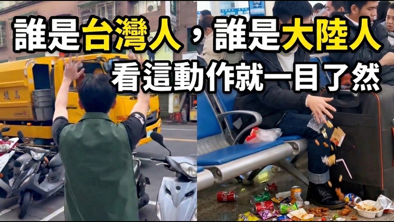 誰是台灣人，誰是大陸人，看這動作就一目了然